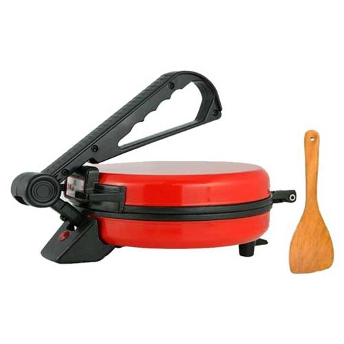 Matangi Red Stainless Steel Roti Maker With Spatula