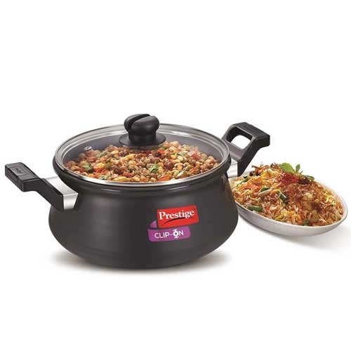 Prestige Clip-On Hard Anodised Handi- 5 Litre Pressure Cooker