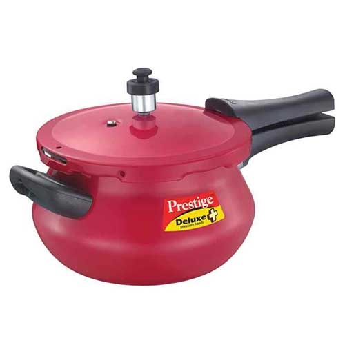 Prestige Deluxe Plus Aluminium Mini Red Handi 3.3 litre Pressure Cooker