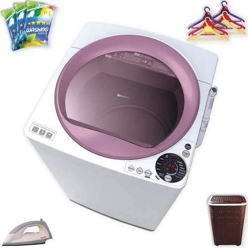 Sharp Full Auto Washing Machine ES-S75EW-P