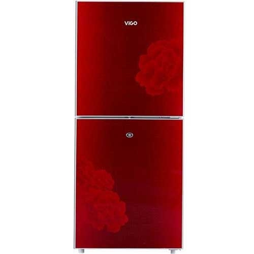 Vigo 205 Ltr Red Blooming Flower Refrigerator