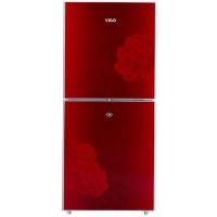 Vigo 215 Ltr Red Blooming Flower Refrigerator