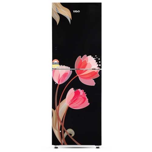 Vigo GD Refrigerator RE-185 L Pink Tulip Black-BM