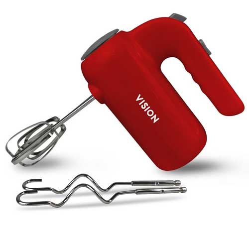 VISION Electric Hand Mixer-VIS-HM-002 Red