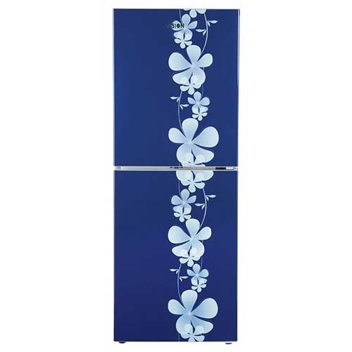 Vision Refrigerator Frost RE 222 L Blue side Flower