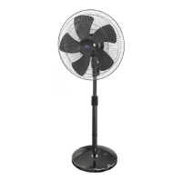 Walton WPF-24A-PBC Pedestal Fan (Black)